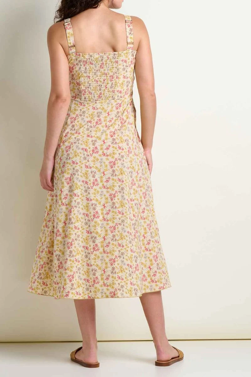 Toad & Co. Women's Sunkissed Tank Midi Dress XS Barley Print - Image 4