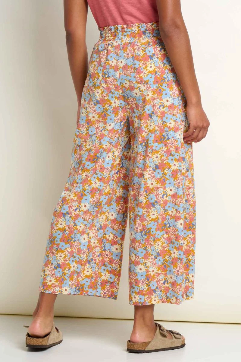 Toad & Co. Women's Sunkissed Wide Leg Crop Pant M Sunset Print - Image 2