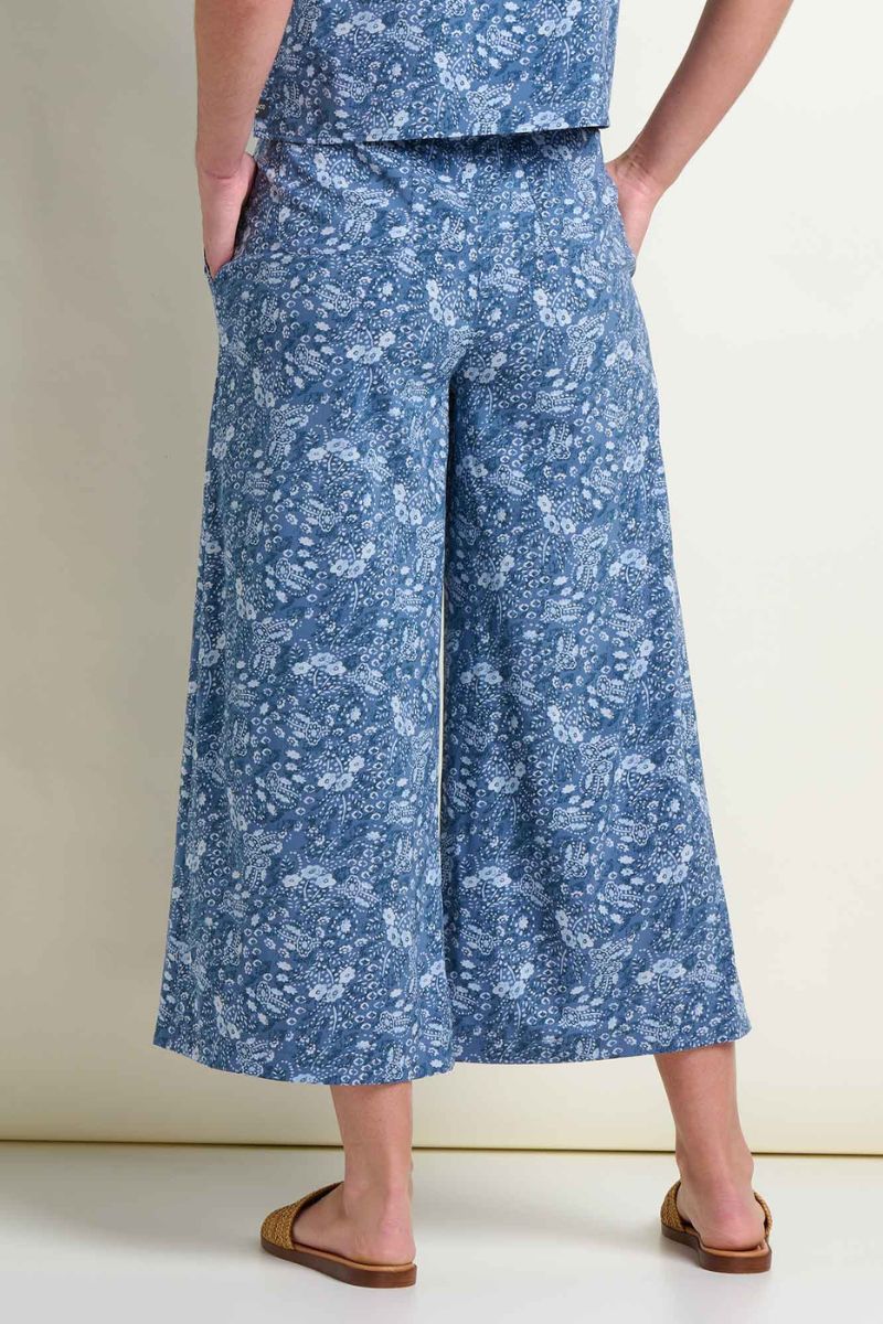 Toad & Co. Women's Sunkissed Wide Leg Crop Pant XL Canal Print - Image 2