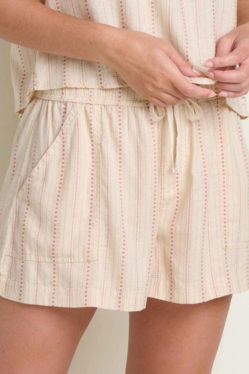 Toad & Co. Women's Taj Hemp Pull-On Short L London Fog Dobby