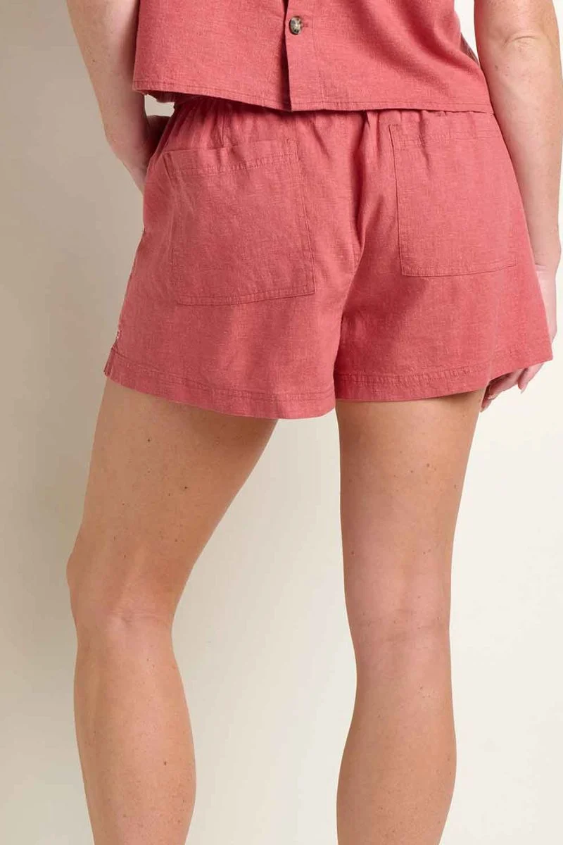 Toad & Co. Women's Taj Hemp Pull-On Short XL Dusty Cedar - Image 2