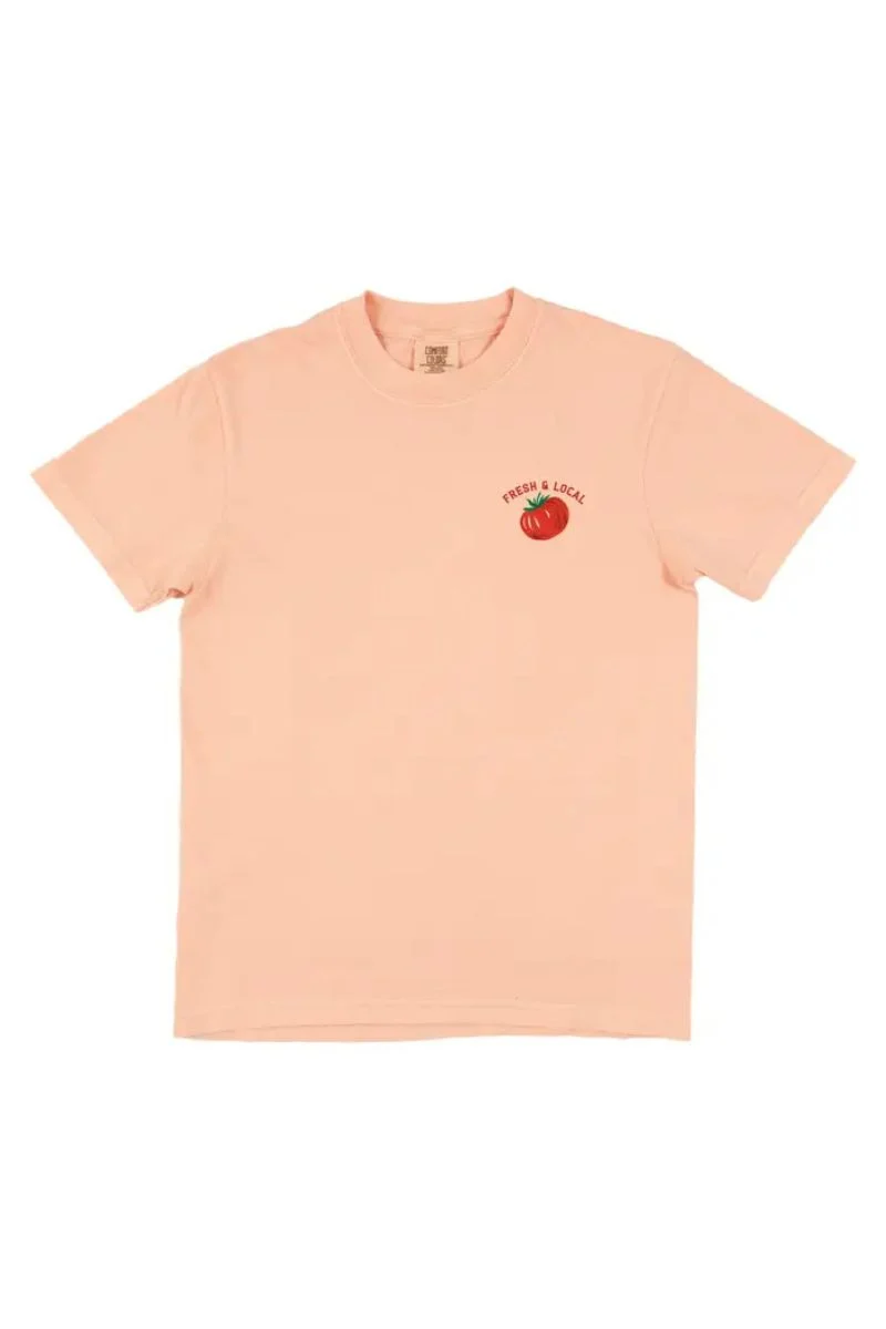 Tomato Farmers Market Tee Large Peachy Pink - Image 4