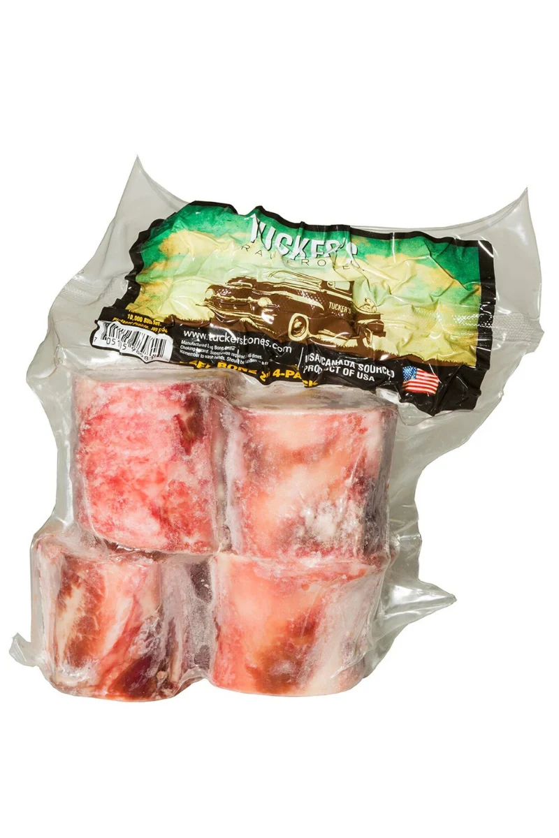 Tuckers Frozen Raw Bone 2" 4-Pack Beef