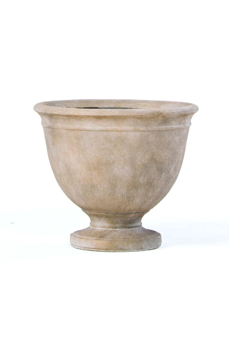 Alfresco Delfina Large Urn 18.75" Tallow