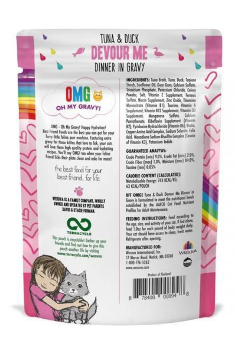 Weruva BFF OMG Tuna & Duck Devour Me Pouch 3 oz - Image 2