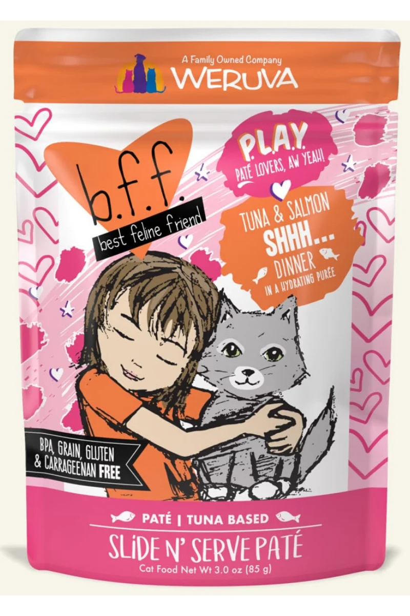 Weruva BFF P.L.A.Y. Tuna & Salmon SHHH... Pouch 3 oz