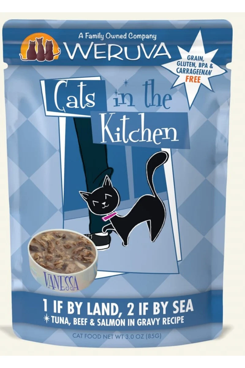 Weruva Cats In The Kitchen Originals 1 If By Land 2 If By Sea Pouch 3 oz