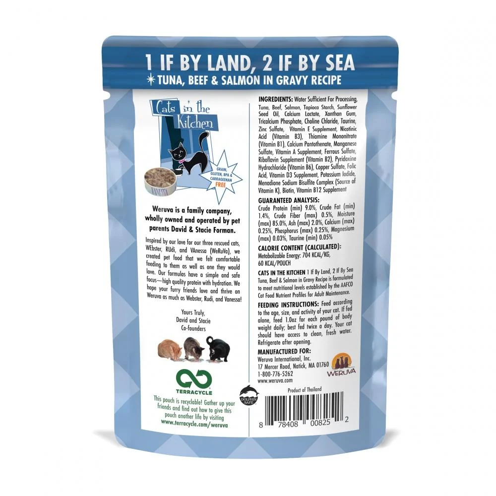 Weruva Cats In The Kitchen Originals 1 If By Land 2 If By Sea Pouch 3 oz - Image 2