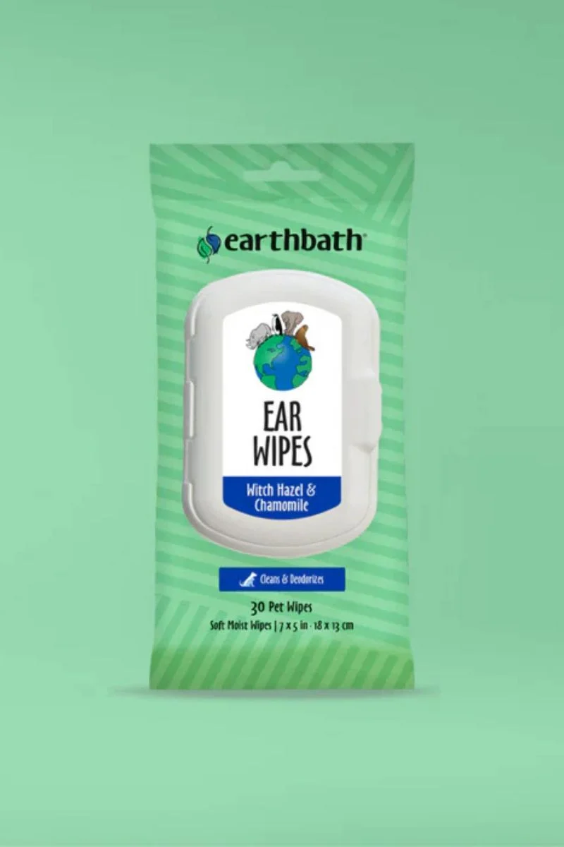 Earthbath Ear Wipes Witch Hazel & Chamomile - Image 2