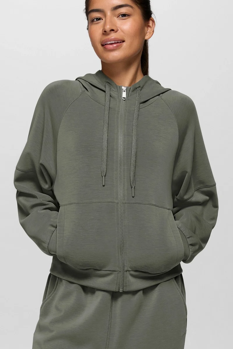 Woman's Shea Full Zip Hoodie Medium Thyme - Image 4