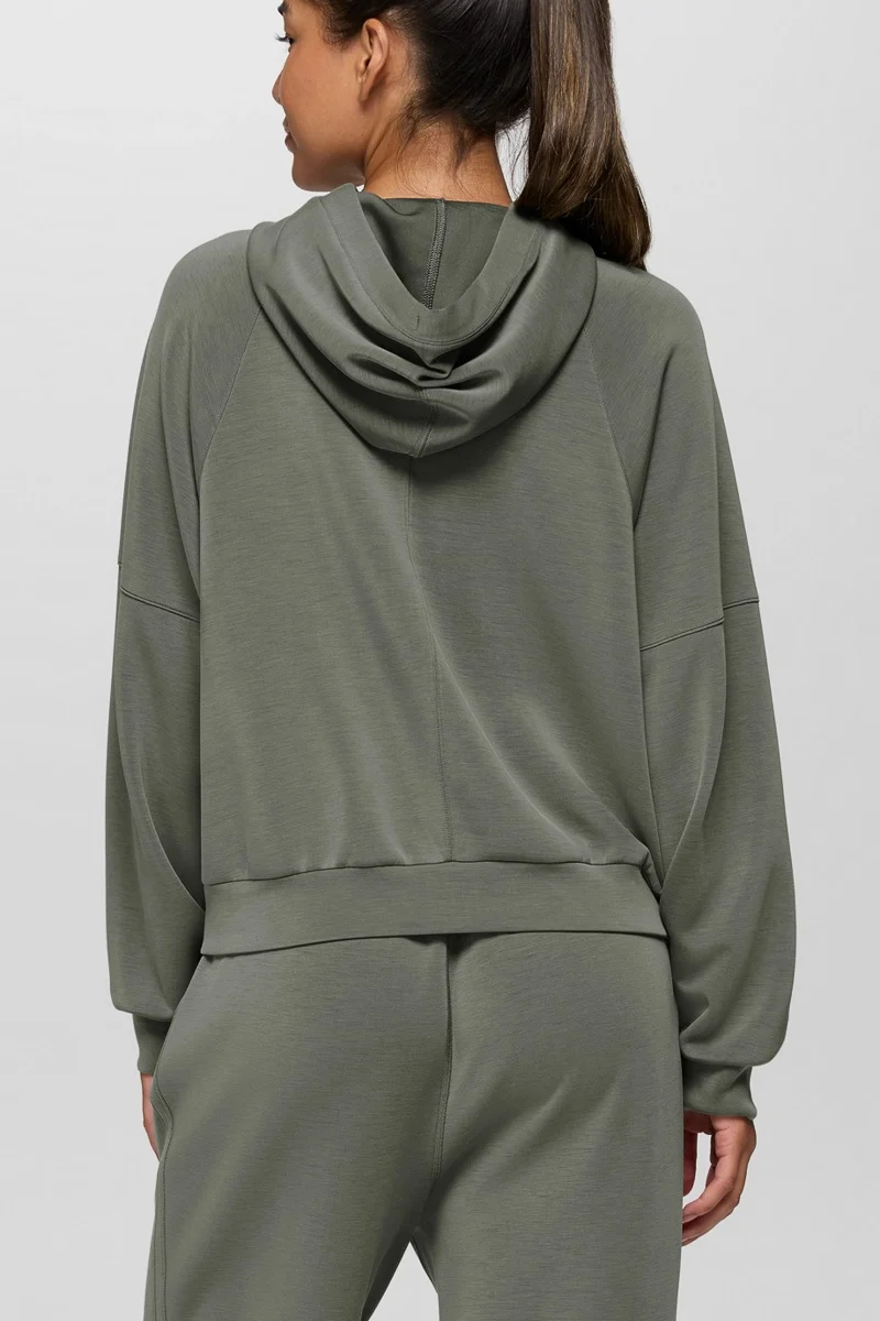 Woman's Shea Full Zip Hoodie Medium Thyme - Image 3