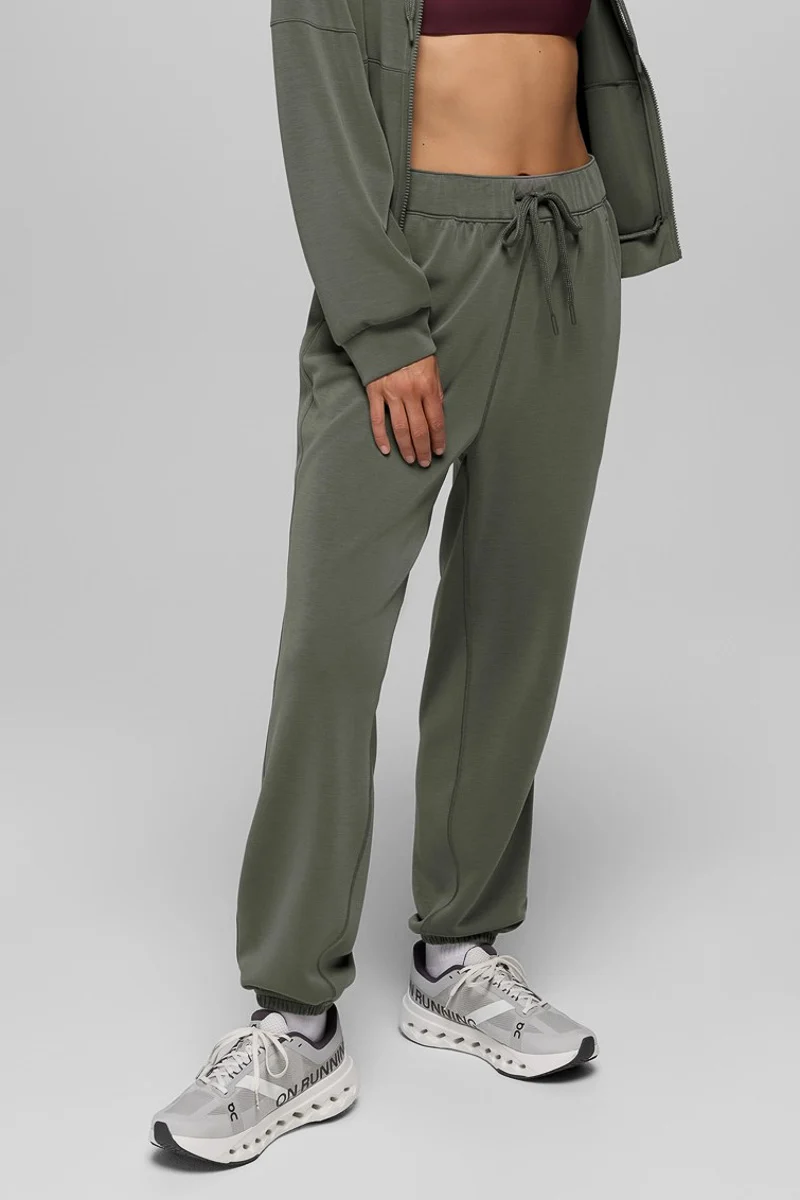 Women's Shea High Rise Jogger Small Thyme