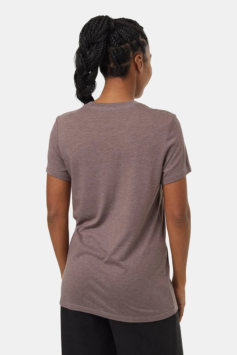 Women T-Shirt Retro Juniper Elkwood Heather/Deep Mahogany Small - Image 2