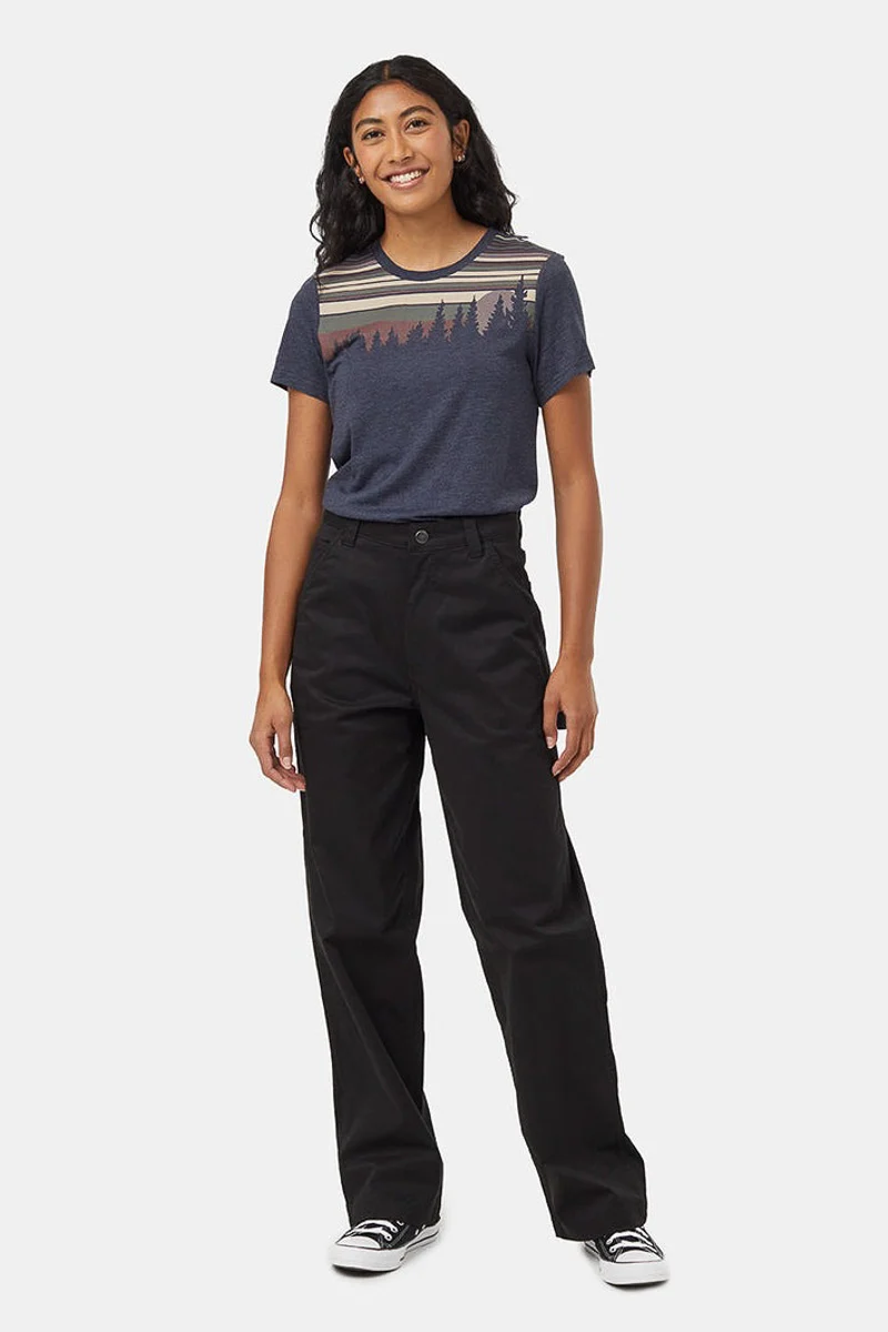 Women T-Shirt Retro Juniper Midnight Blue Heather/Mineral Small - Image 3