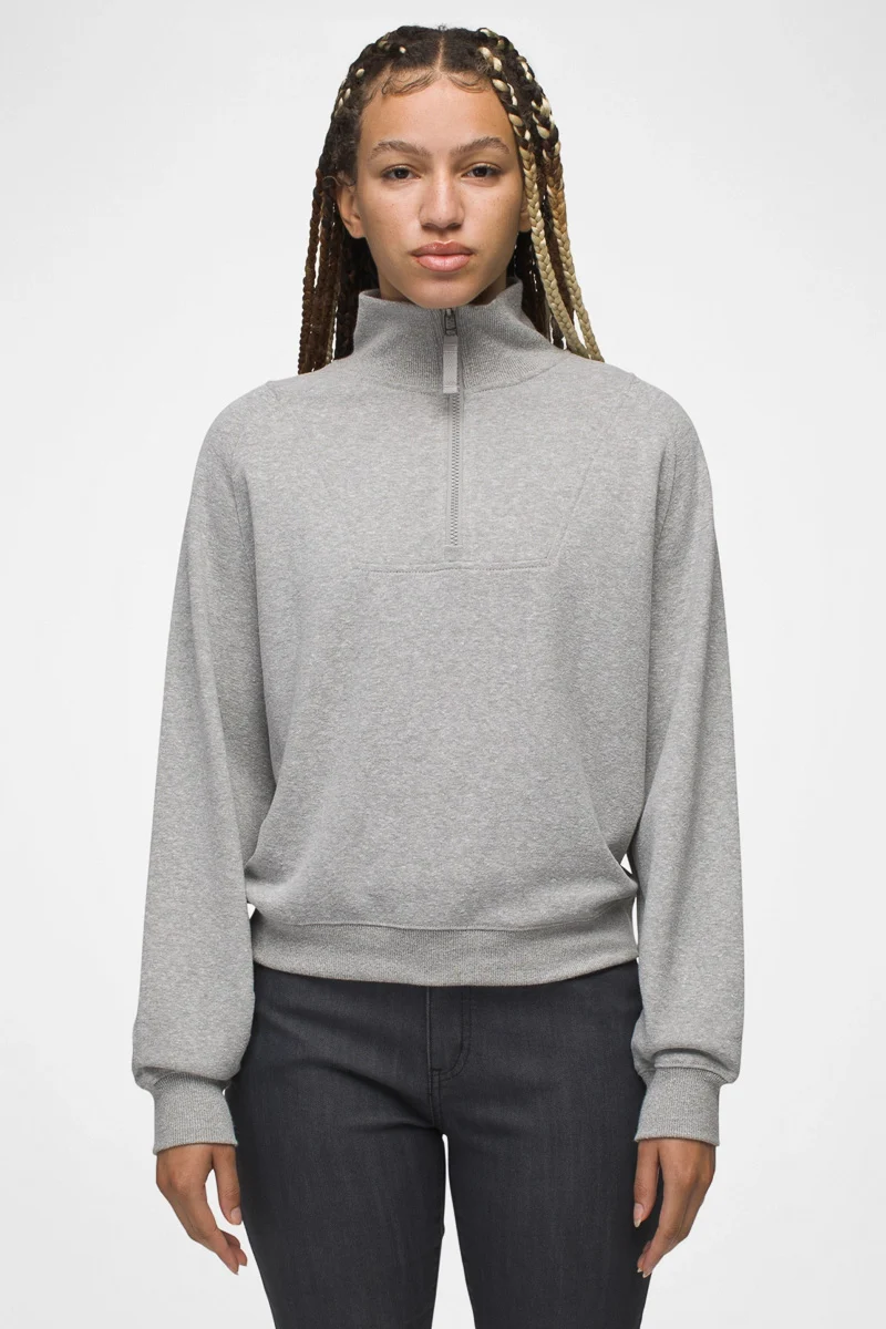 Women's Cozy Up Pullover Small Heather Grey - Image 3