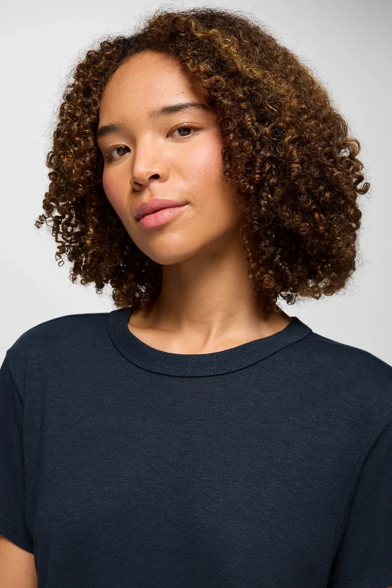 Women's Cozy Up Short Sleeve Crew Medium Stormy Night Heather - Image 3