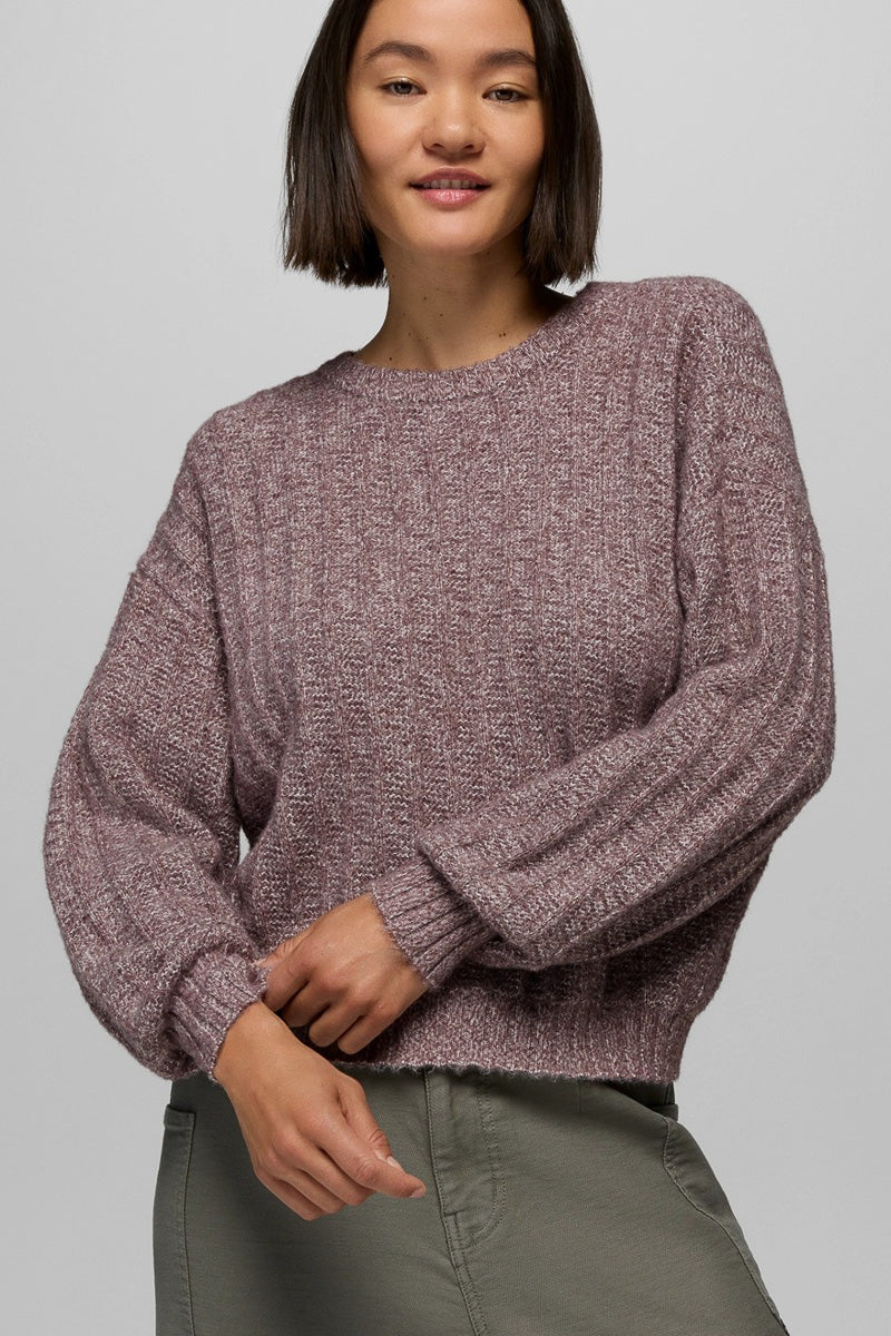 Women's Emberbrook Sweater Medium Vino Heather - Image 3