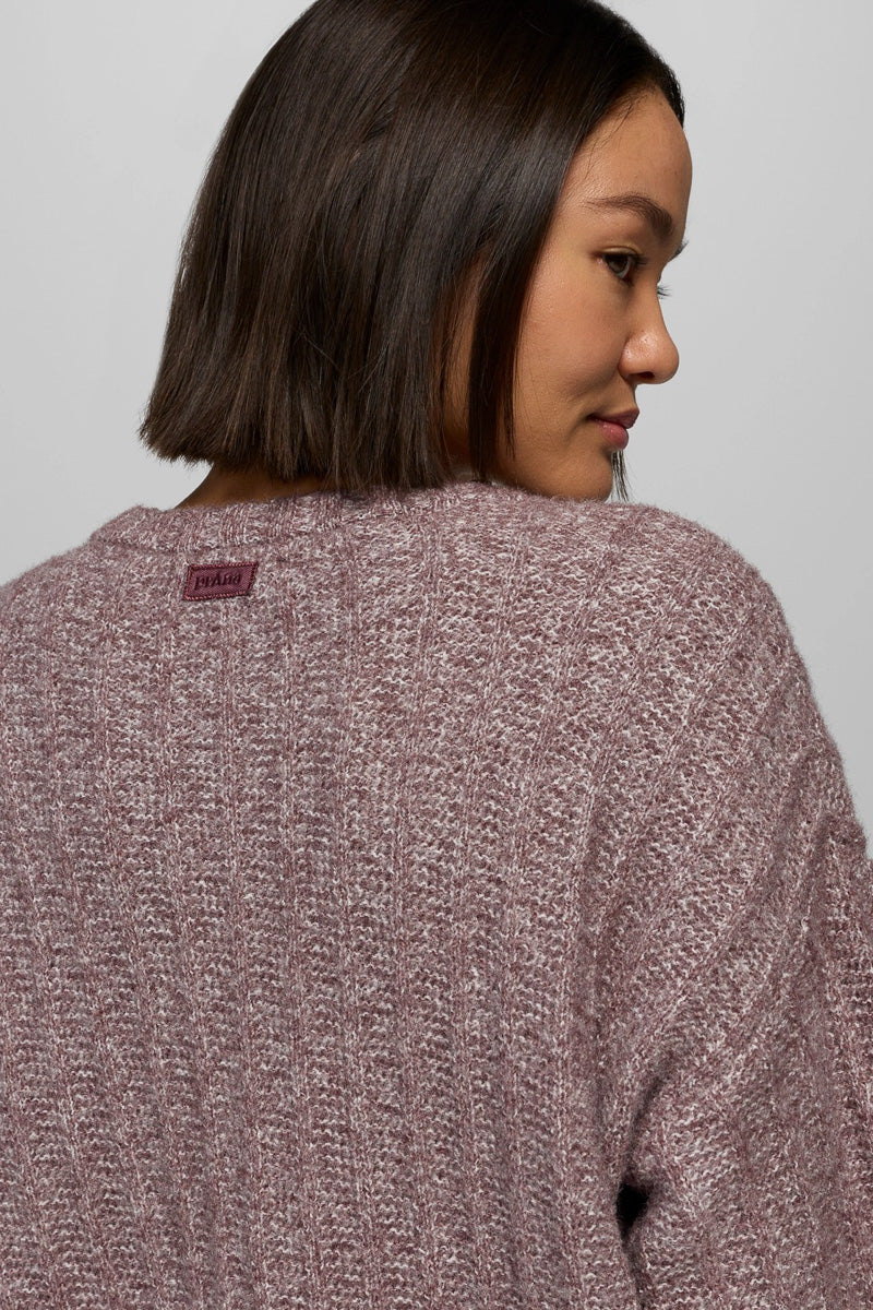 Women's Emberbrook Sweater Medium Vino Heather - Image 4