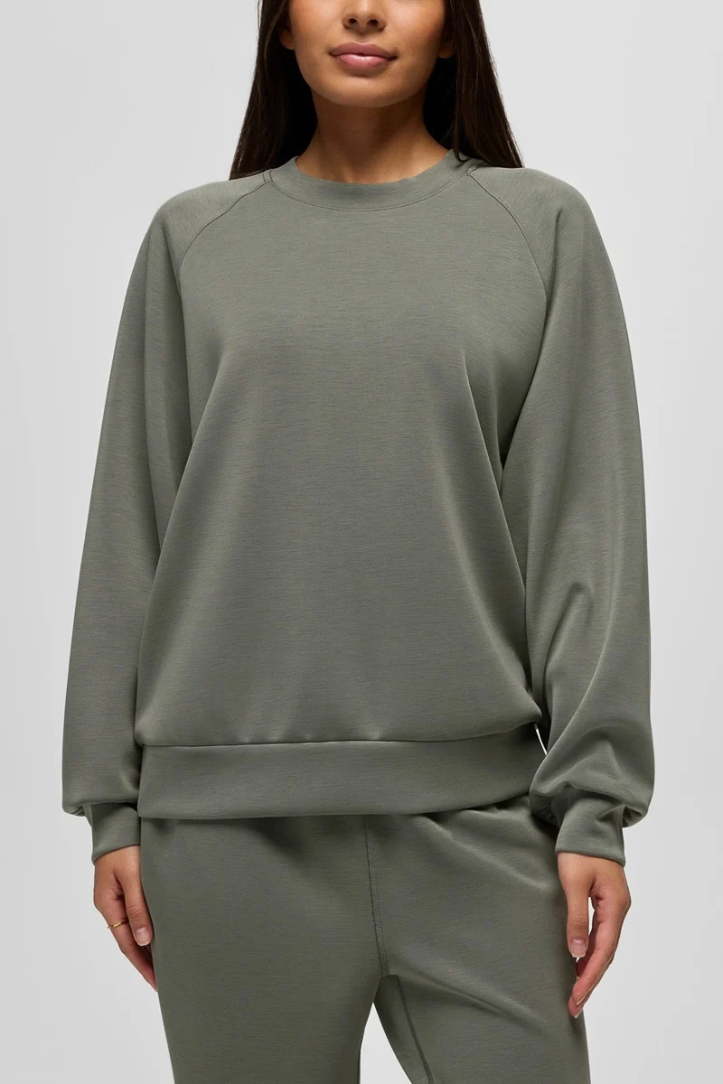 Women's Shea Crewneck Sweater Extra Small Thyme - Image 3
